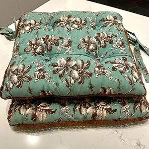 Anthropologie set of 2 chair cushions